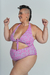 Tie-Up WONDER Swimsuit Zebra Print Fuchsia