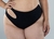 Bikini Bragas Hot Pants Trenzas Negro - Aleccra