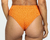 Orange Ribbed Hot Pants Bikini Bottom - buy online