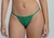 Bragas de Bikini Amores Verde Bandera Acanaladas
