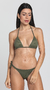 Olive Green Crunch Bikini Top on internet