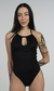 Black Halter Neck "Drop" Swimsuit - buy online