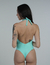 Aqua Green Halter Neck "Drop" Swimsuit - Aleccra