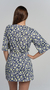 Carol Floral Print Dress in Navy and Lime Green - buy online