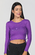 Purple Ruched Cropped