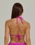 Textured Fuchsia Crunch Bikini Top - Aleccra