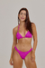 Textured Fuchsia Crunch Bikini Top - online store