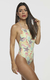 Deep Sea Print Halter Swimsuit