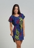 Marina Navy Leaf Print Dress - buy online