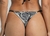 Black Leaves Print Amores Bottom Bikini - buy online