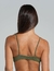 Green Leaves Print Luana Bikini Top - Aleccra
