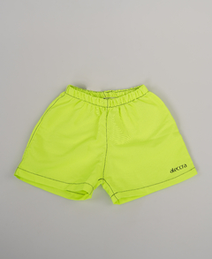 Shorts Infantil Verde Neon