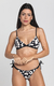 Black Jaguar Print Triangle Bikini Top on internet