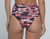 Burgundy Ethnic Print Lara Bikini Panties - buy online