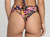 Ribbed Larissa Bikini Bottom in Print Floral - Aleccra