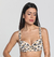 Ribbed Larissa Bikini Top in Onça Print on internet