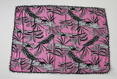 Beach Towel Pink with Black - buy online