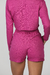 Women's Moletinho Pink Shorts - Aleccra