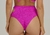 Braga De Bikini Estilo Hot Pants Con Trenzas En Color Fúcsia - Aleccra