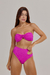 Braga De Bikini Estilo Hot Pants Con Trenzas En Color Fúcsia - tienda online