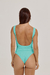 Green Water Ribbed Tank Swimsuit - Aleccra