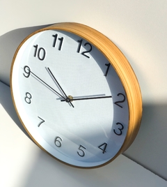 Reloj marco símil madera - Markis Design
