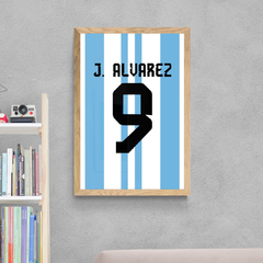 Cuadro Camiseta Julian Alvarez (IND-3009) en internet