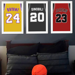 Combo x3 Cuadros camisetas de basquet (COM-3038) - tienda online
