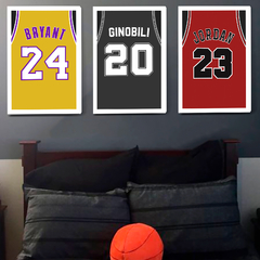 Combo x3 Cuadros camisetas de basquet (COM-3038)