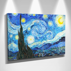 Cuadro Lienzo Arte - Pintura Van Gogh La noche estrellada (LIE-300) - comprar online