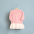 Vestido plush cotelê com saia em algodão floral delicado - comprar online