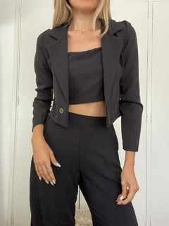 Blazer crop boton - comprar online