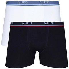 Kit 2 Cueca Lupo Boxer Cotton Algodão Com Elastano 0523-088