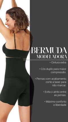 Bermuda Modeladora Alta Invisible Corte a Laser Zee Rucci - Tenda das Cuecas - Meias e Pijamas