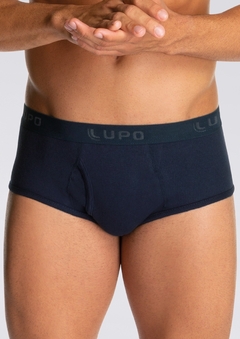 Kit Com 3 Cueca Lupo Slip Com Abertura Algodão Canelado - Tenda das Cuecas - Meias e Pijamas