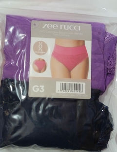 Imagem do Kit com 2 Calcinha Biquini Zee Rucci Cintura Média Plus Size