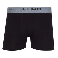 Cueca Boxer Algodão Com Elastano Sem Costura Lateral Lupo