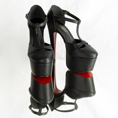 Sapato Tóquio Preto Solado Vermelho - comprar online