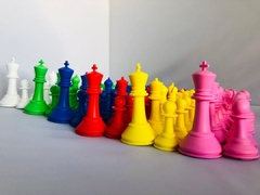½ Juegos de Colores Staunton Plastigal tamaño profesional - Combina los 2 colores que quieras - Ideal Escuela! en internet