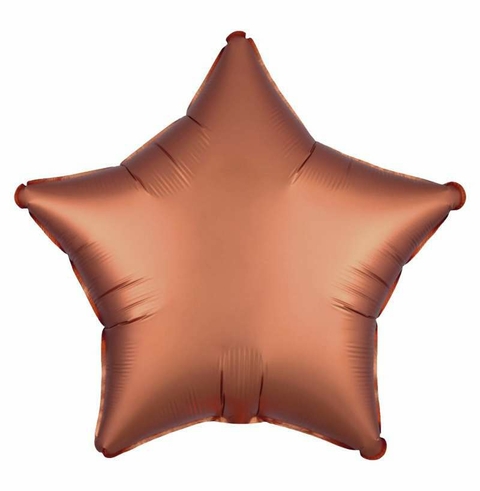 Globo Estrella satin Chocolate 45cm