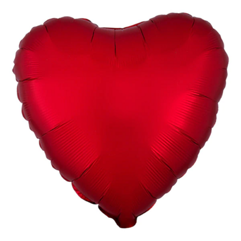 Globo Corazón satin Rojo 45cm