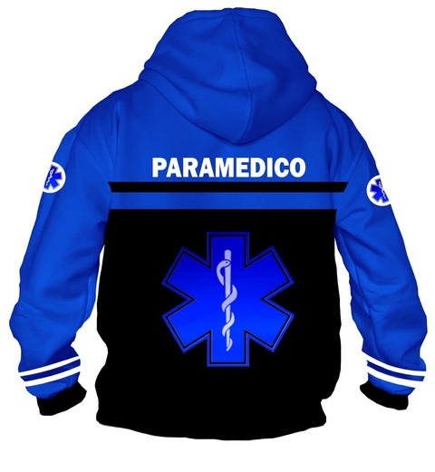 Campera CZT-0662 - Emergencias Medicas 2 (Paramedicos) Azul y Negra - comprar online