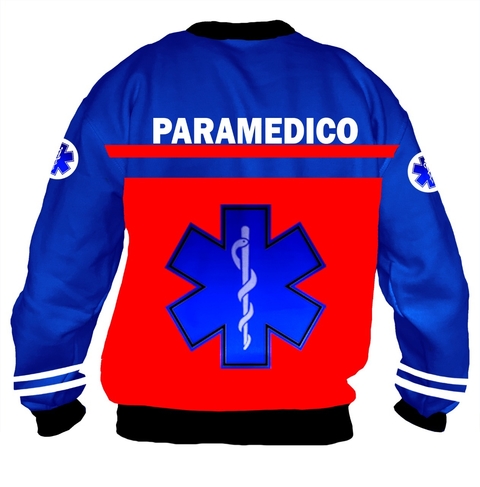 Buzo BZT-0662C - Emergencias Medicas 2 (Paramédicos) Rojo y Azul - ZT indumentaria