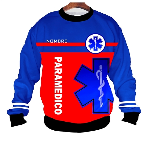 Buzo BZT-0662C - Emergencias Medicas 2 (Paramédicos) Rojo y Azul en internet