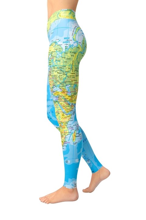 Calza ZTC-0513 - Planisferio (Mapa Mundial) - ZT indumentaria