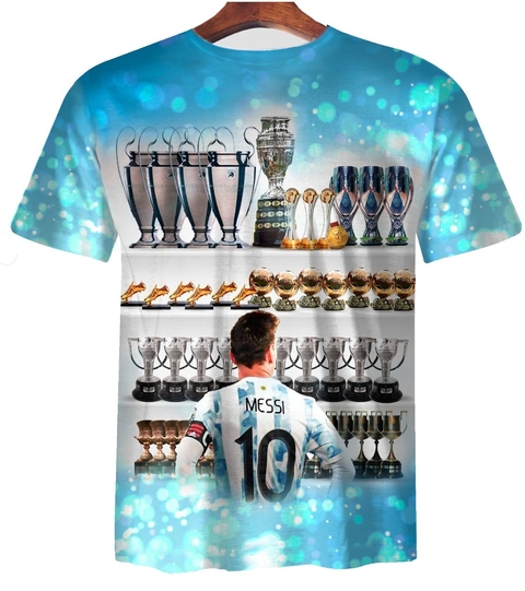 Remera ZT-0819 - Leonel Messi Copas y Premios Ganados - comprar online
