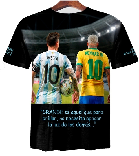 Remera Zt-0820 - Abrazo Messi y Neymar Copa América - comprar online
