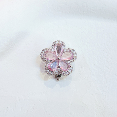 Berloque Charm Flor de zirconias prateada - comprar online