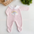 Saída maternidade tricot rosa - Rainbow - Baby Boom Enxoval