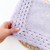Manta barra crochet ondas - Lilás - comprar online